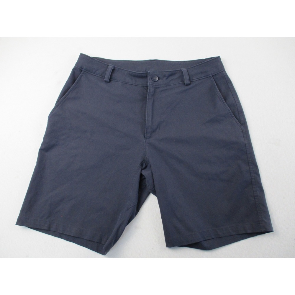 The North Face Shorts Mens 30 Navy Blue Polyester Regular Fit Flat Front Utility